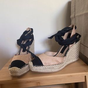 ZARA summer wedge espadrilles
